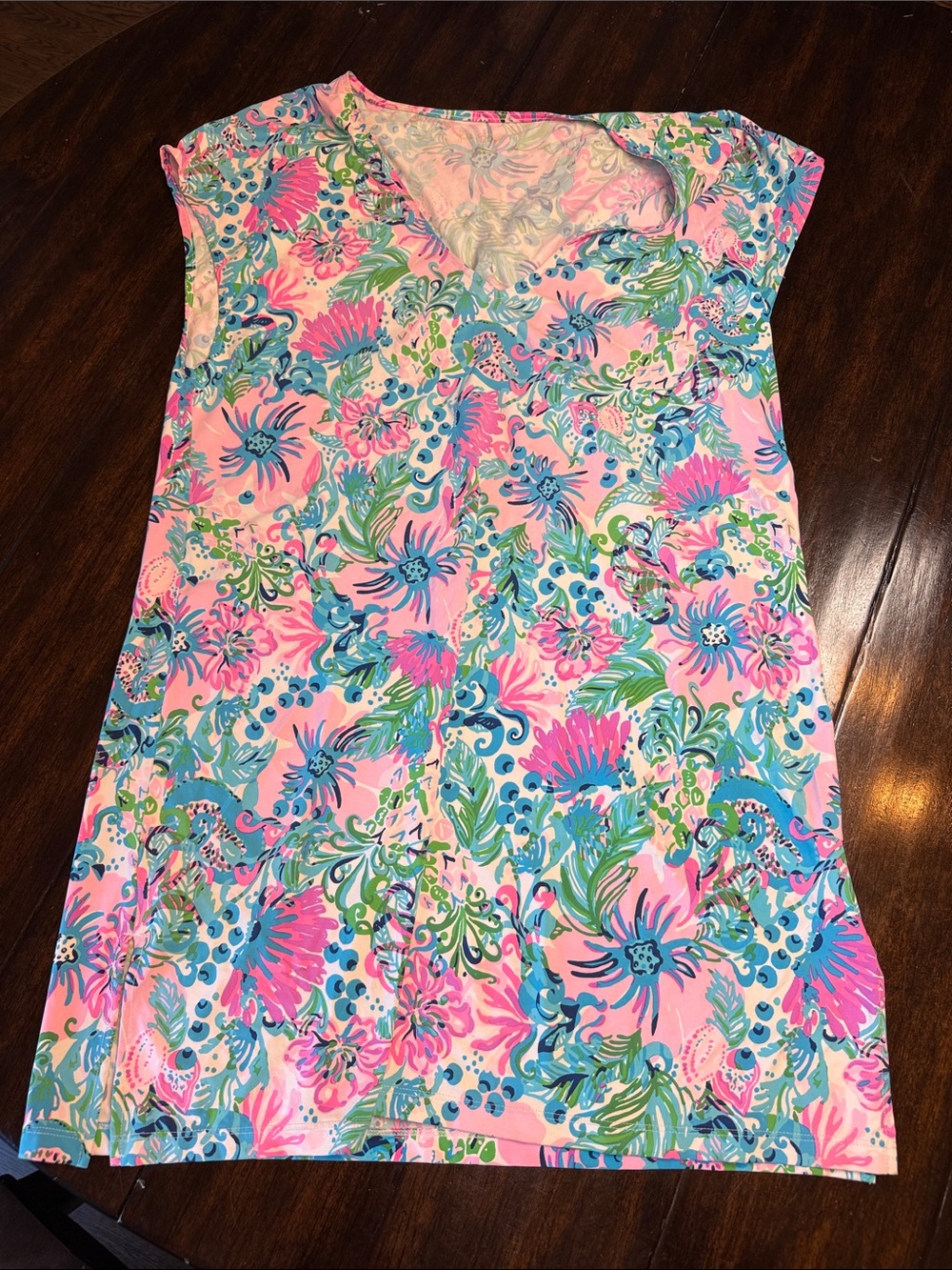 Lilly Pulitzer Pink Floral Swim Coverup